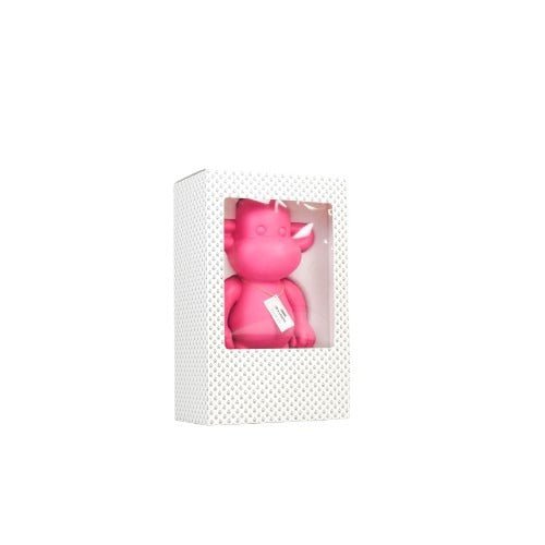 Housevitamin - Ornament - aap -beeldje 'de legende'- polyresin - roze - 20,5x13,5x35cm