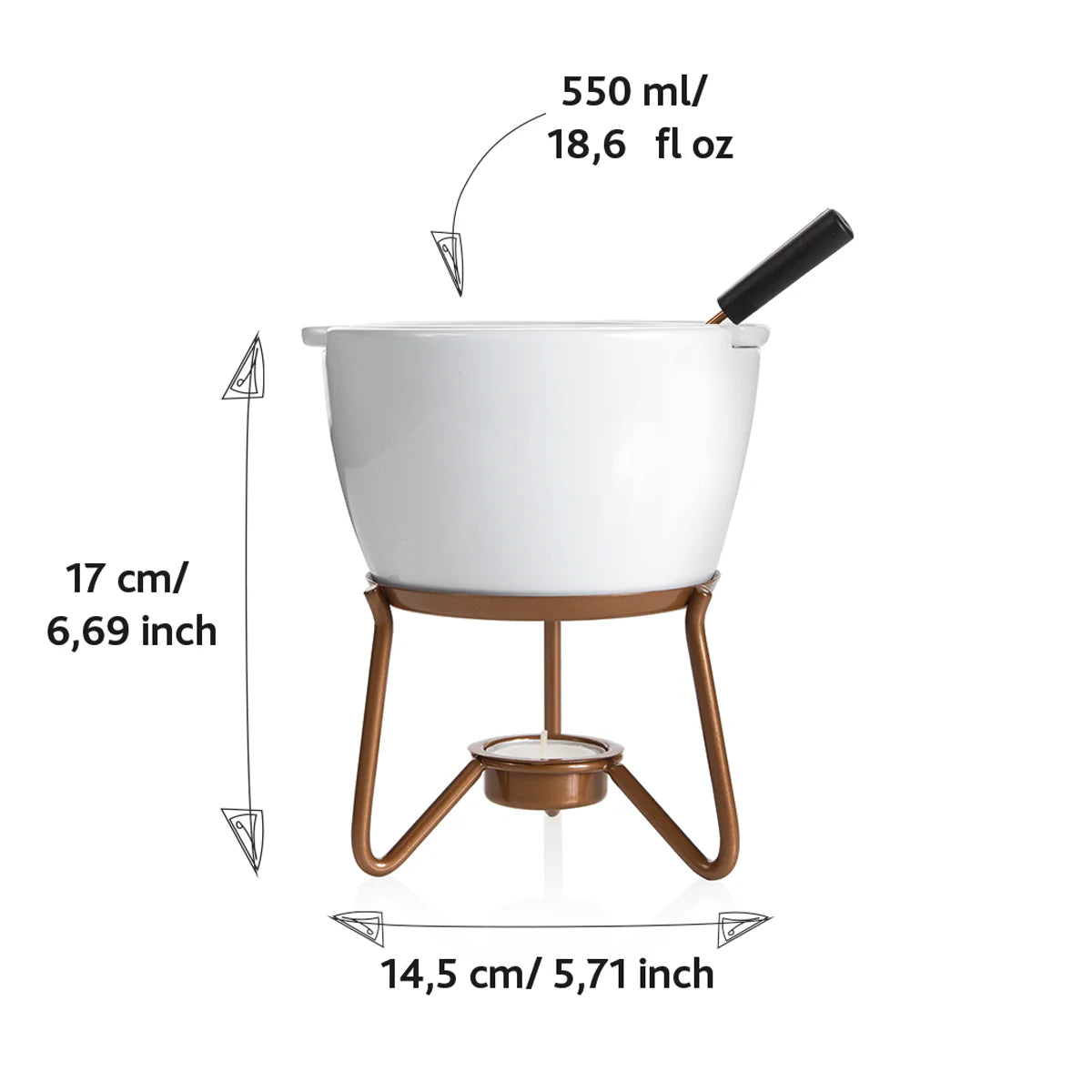 BOSKA - Choco Fondue 'Marie' (550ml)