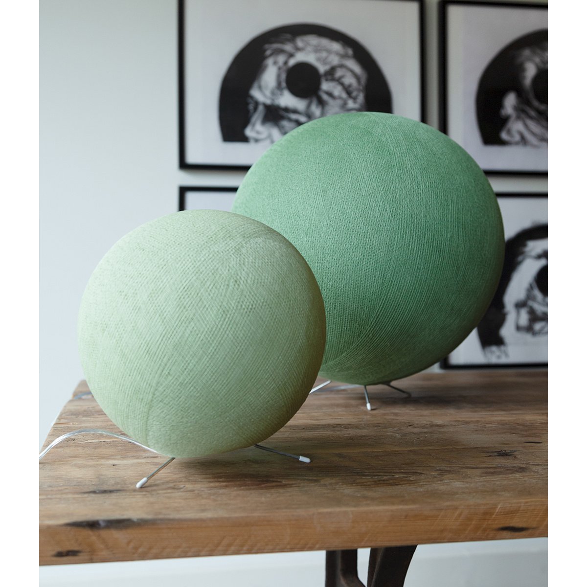 Cotton Ball Lights - Staande Lamp -  Sage Green - 25 cm (S)