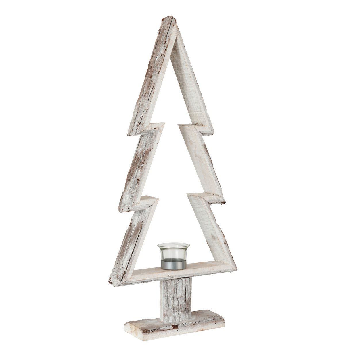 J-Line - Decoratief kerstfiguur 'Kerstboom' (Bruin, Maat L)