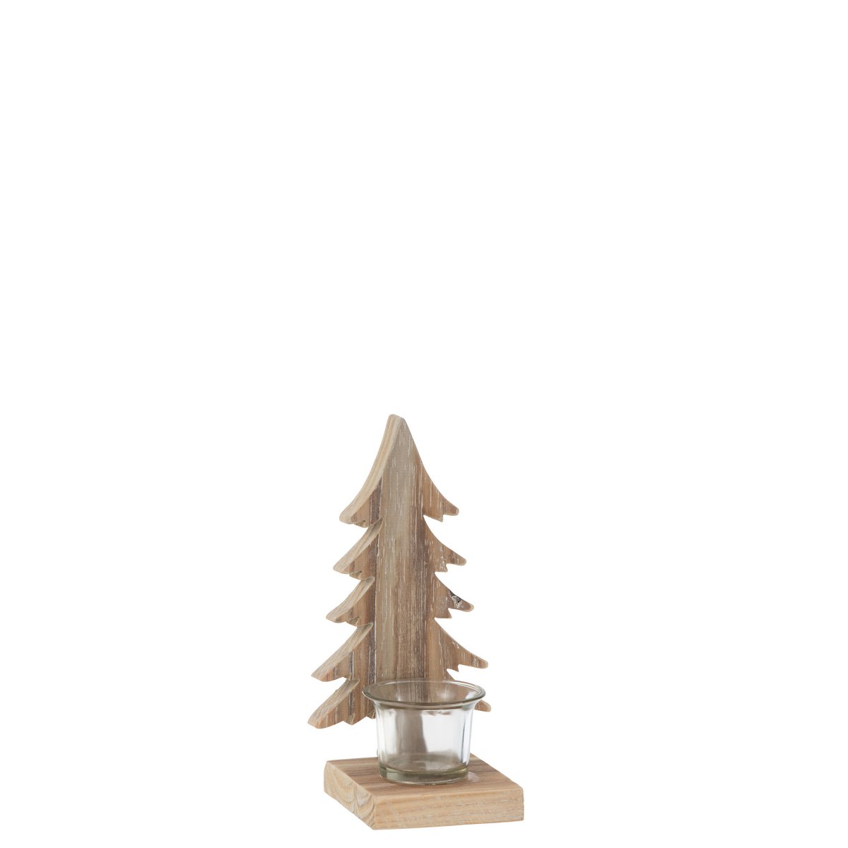 J-Line - Decoratief kerstfiguur 'Kerstboom' (Bruin)