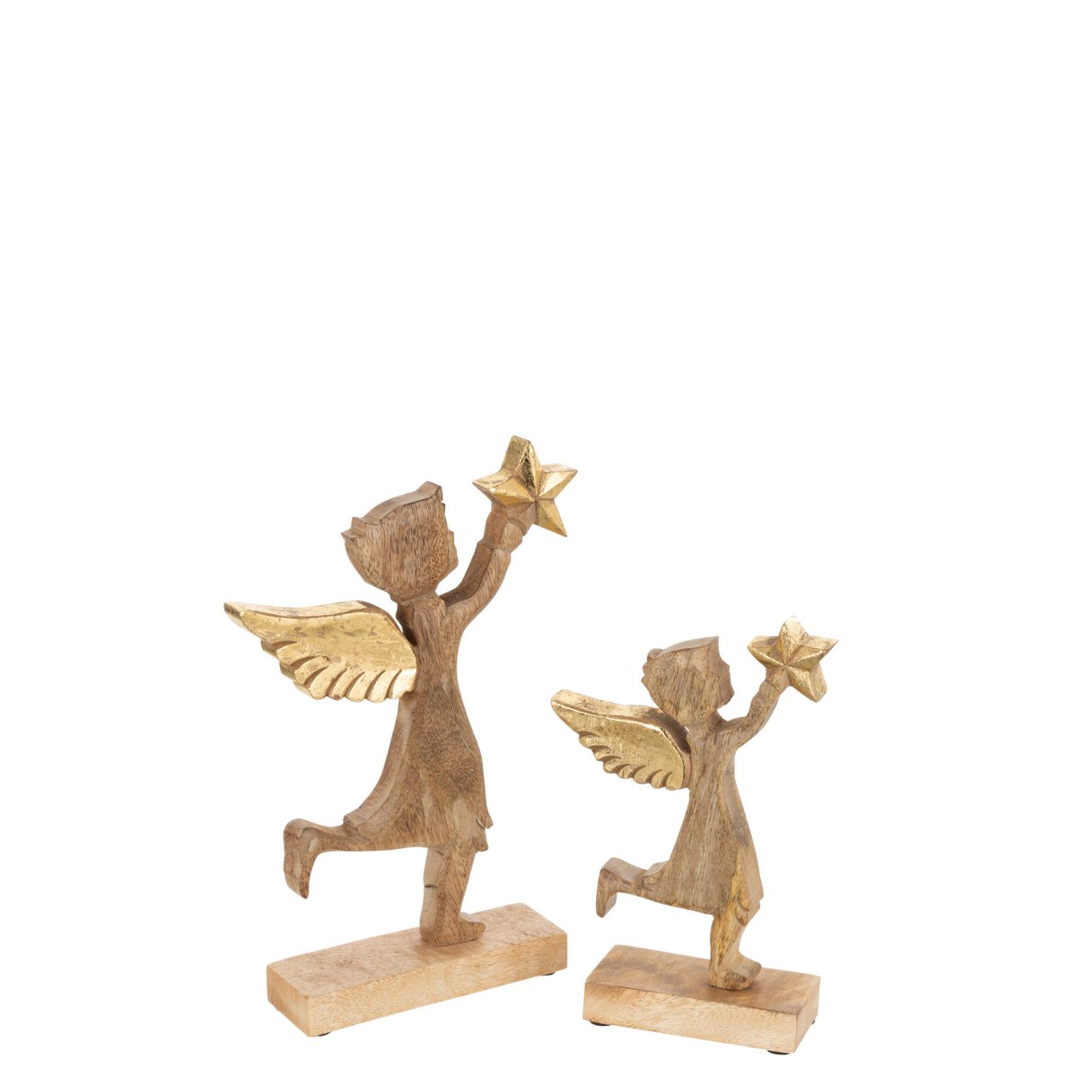 J-Line - Decoratief kerstfiguur 'Skarvik' (Maat L, Goud)