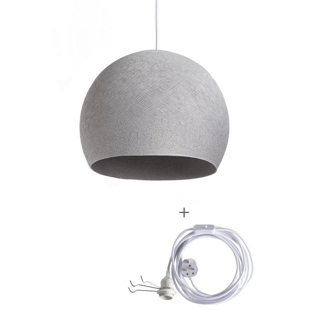 Cotton Ball Lights - Wandering Lamp Driekwart - Stone - 25 cm (S)