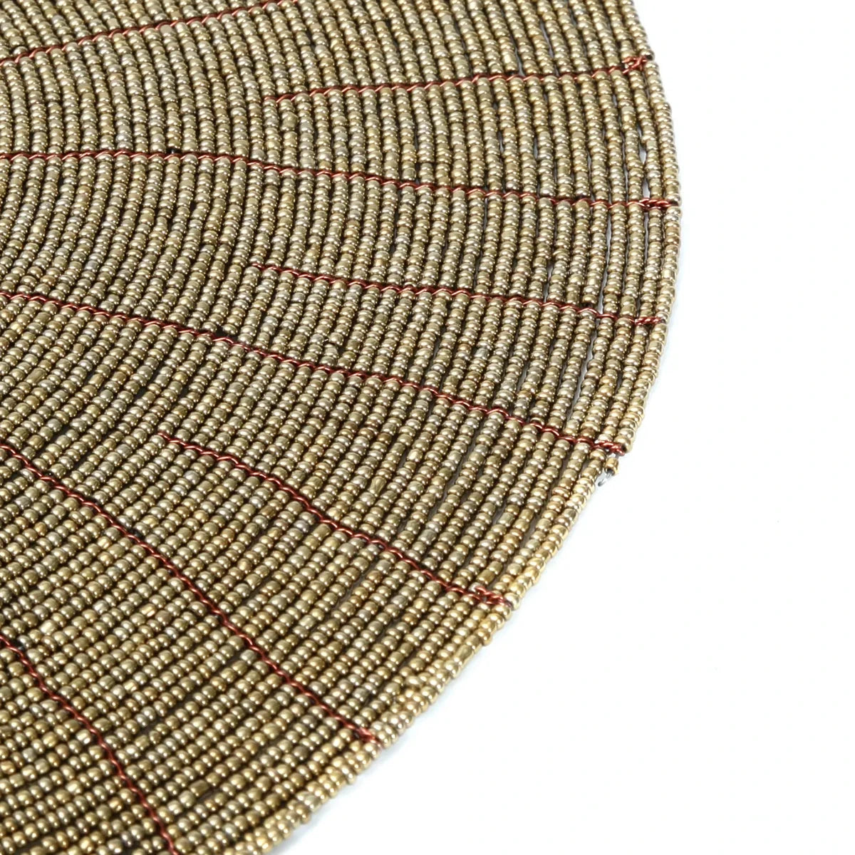 Bazar Bizar - De Beaded Placemat - Goud