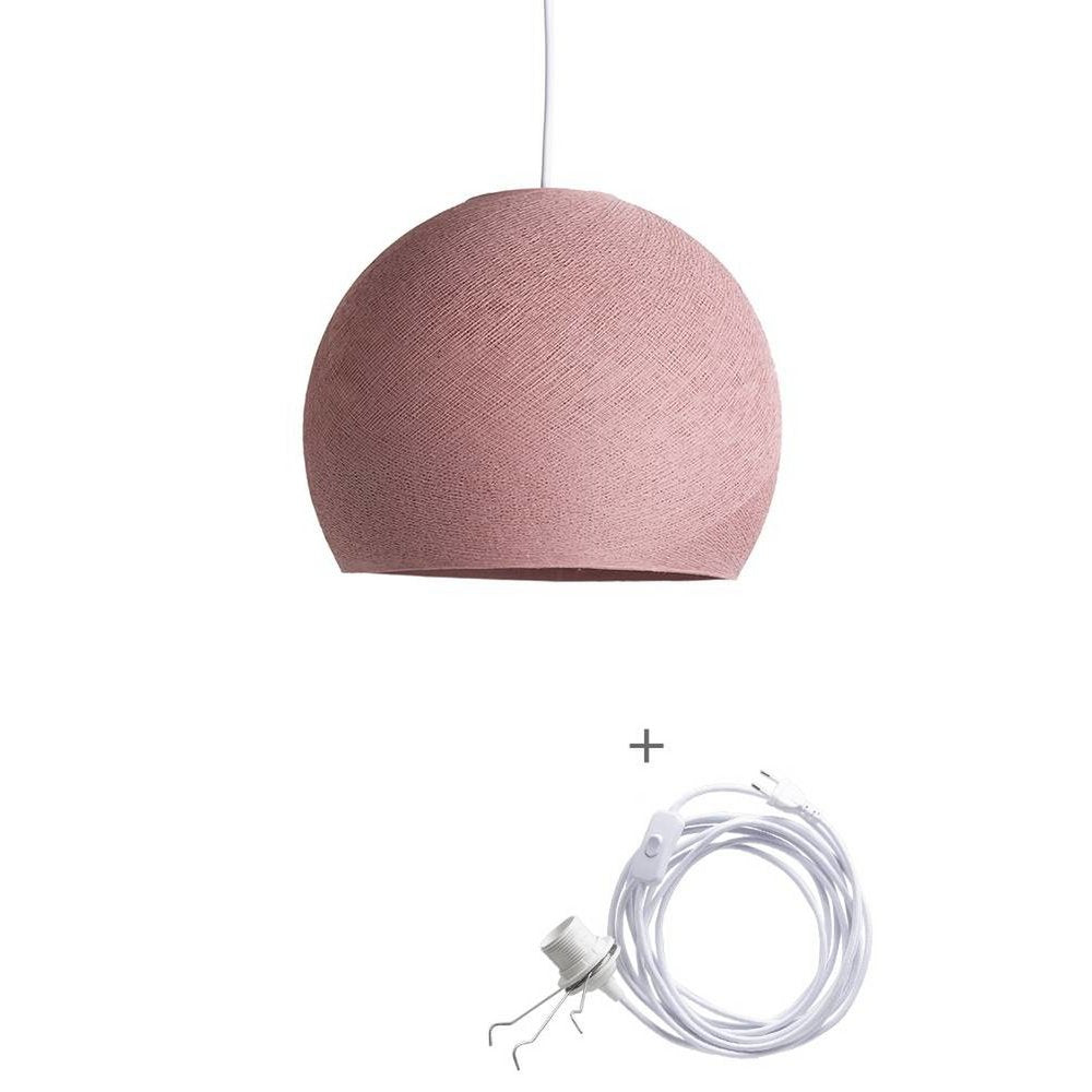 Cotton Ball Lights - Wandering Lamp Driekwart - Dirty Rose - 25 cm (S)