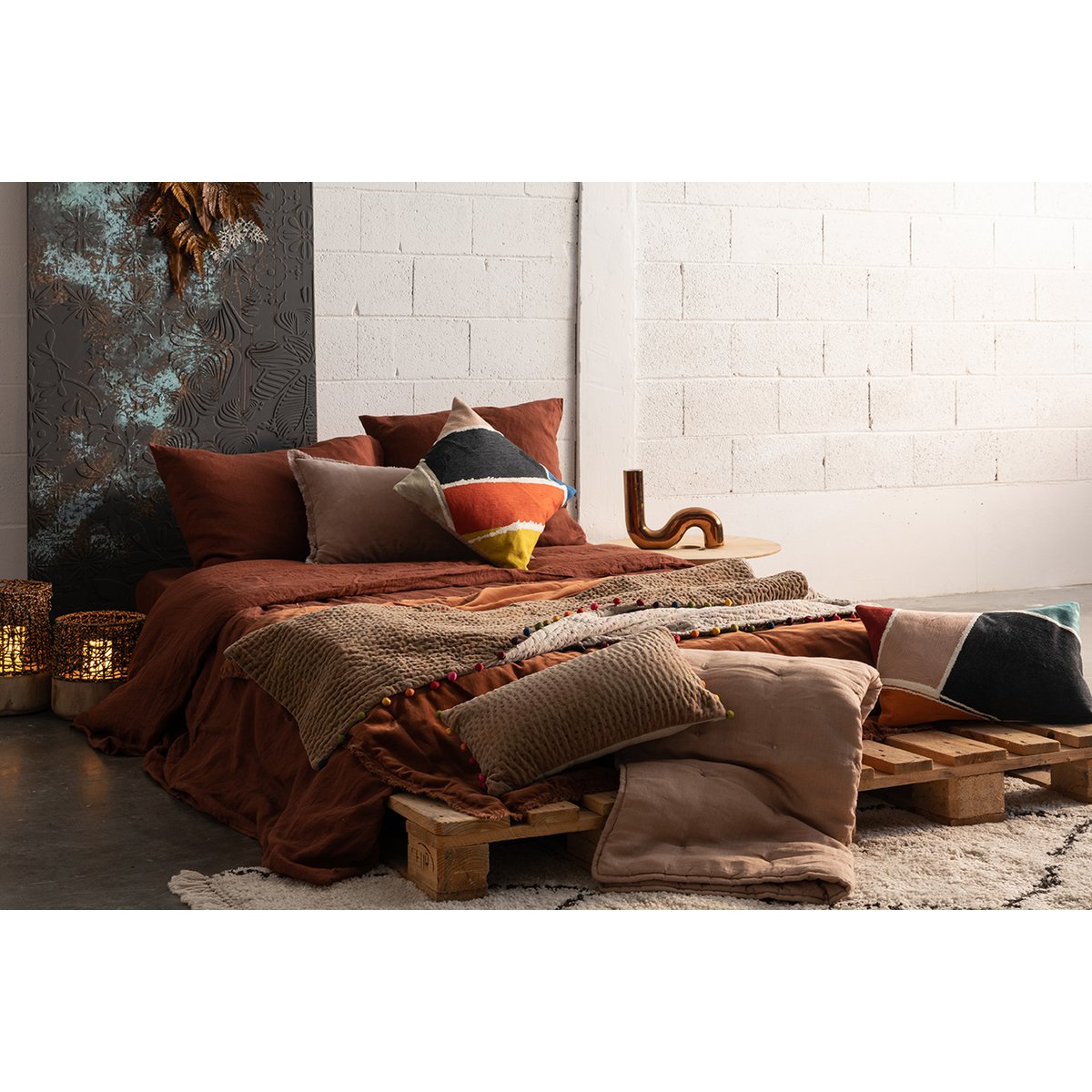 VIVARAISE - Stonewashed bedloper Zeff Sand 90 x 240