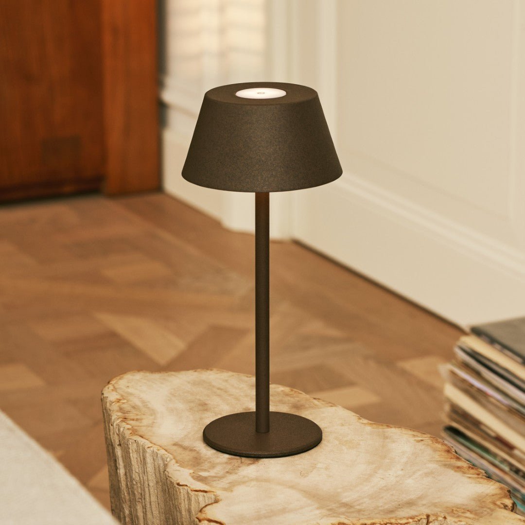 Tavellio-Amsterdam - Milou Mocha Brown - Tafellamp zonder kabel L Modern, Design & 3 Light Modi