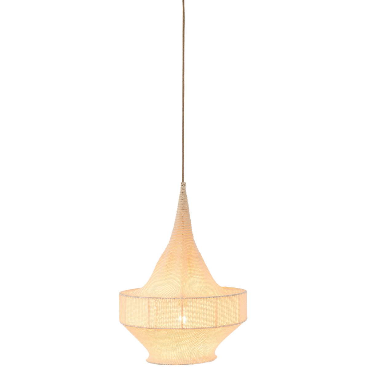 J-Line - Hanglamp Handgebreid Beige Small