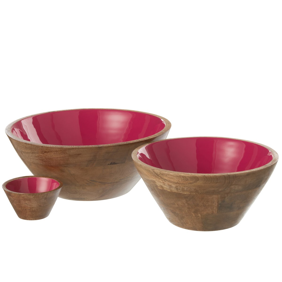 J-Line - Kom - Hout - Fuschia - Large