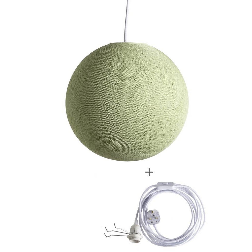 Cotton Ball Lights - Wandering Lamp - Powder Green - 25 cm (S)