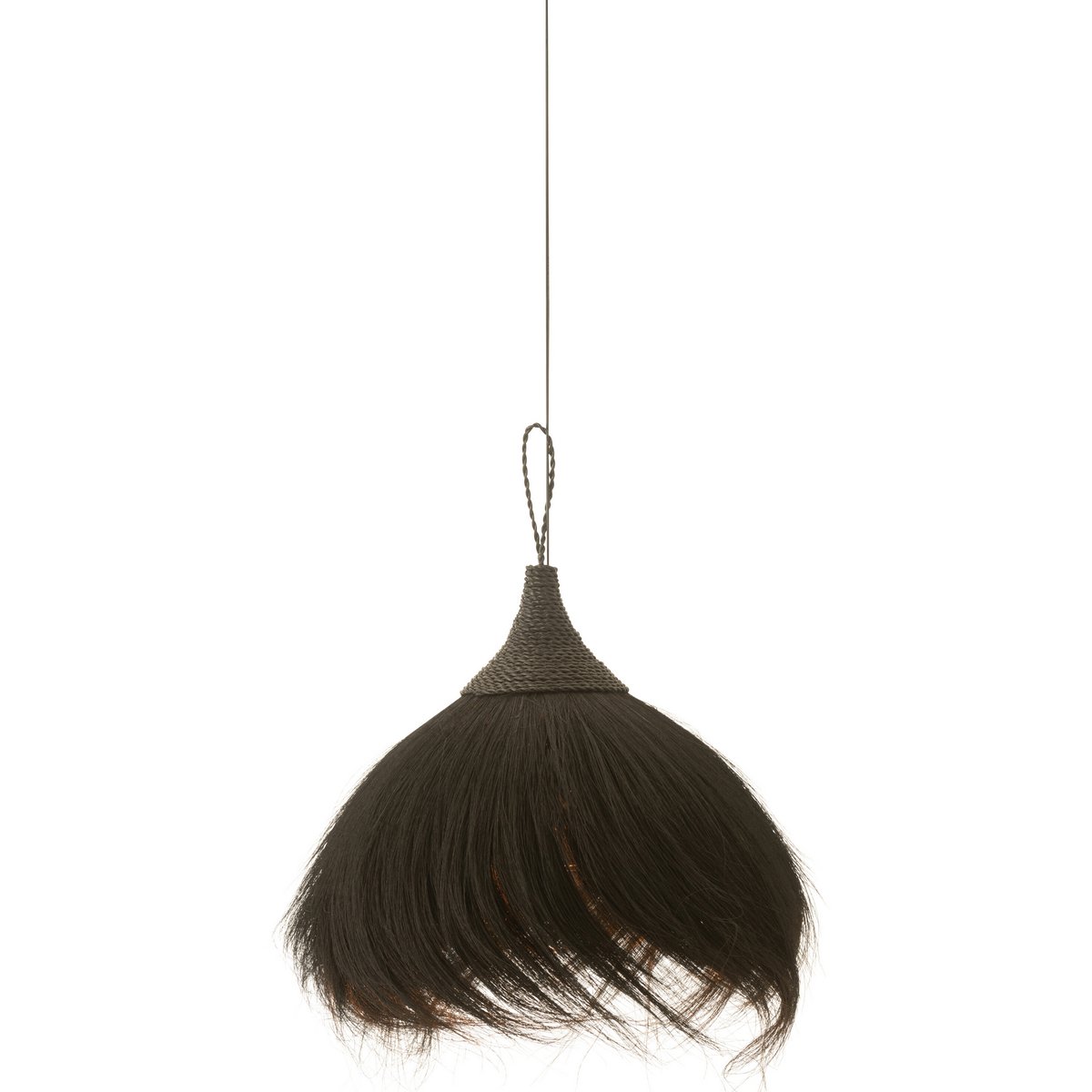 J-Line - Hanglamp Bal - Gras - Zwart