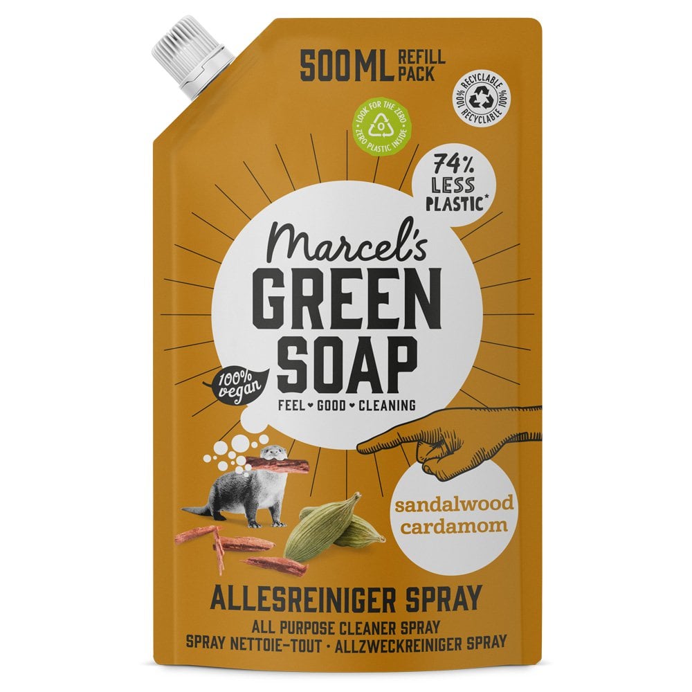 Marcel's Green Soap - Allesreiniger Spray Sandelhout & Kardemom Navulling