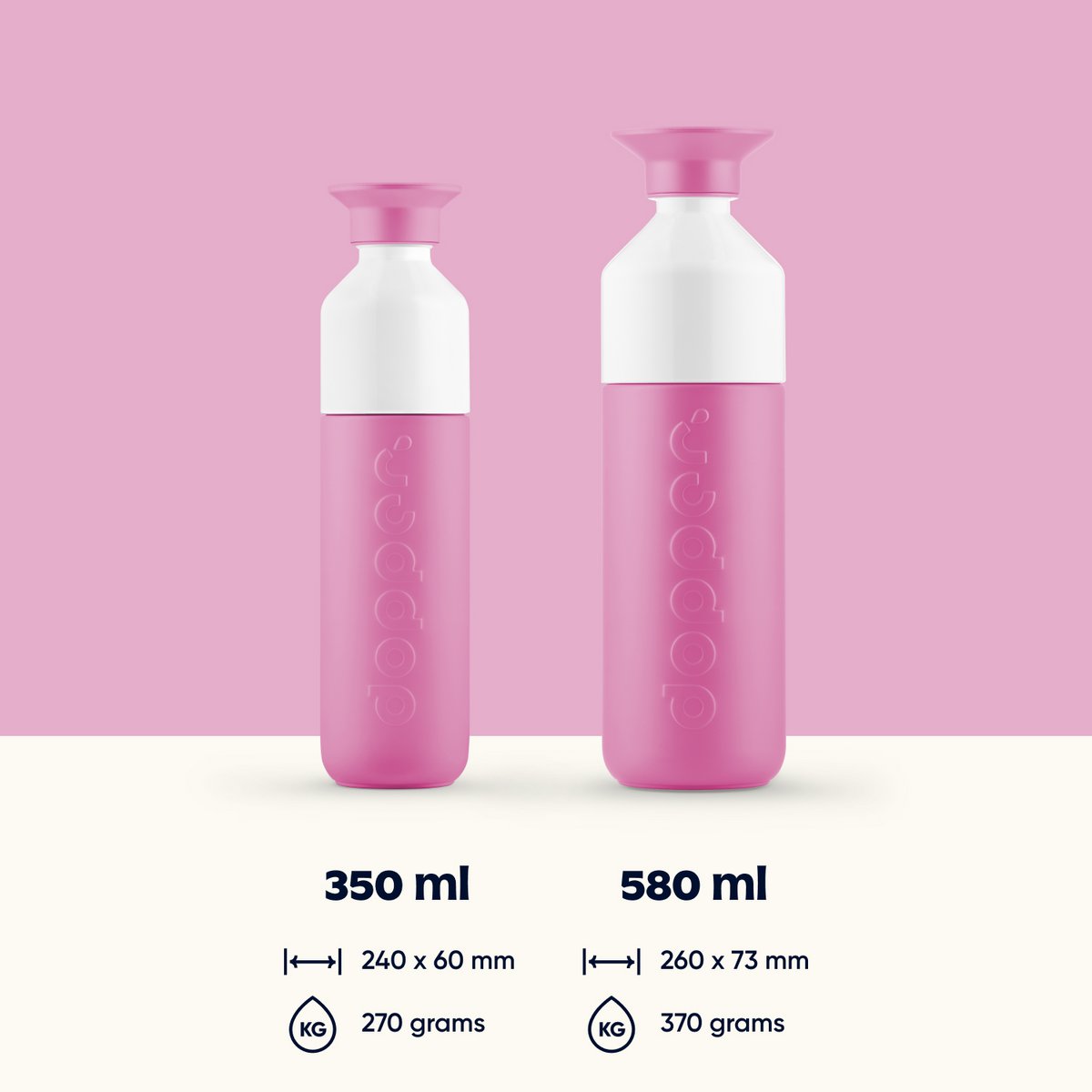 Dopper Thermosfles Pelikaan Roze 350 ml