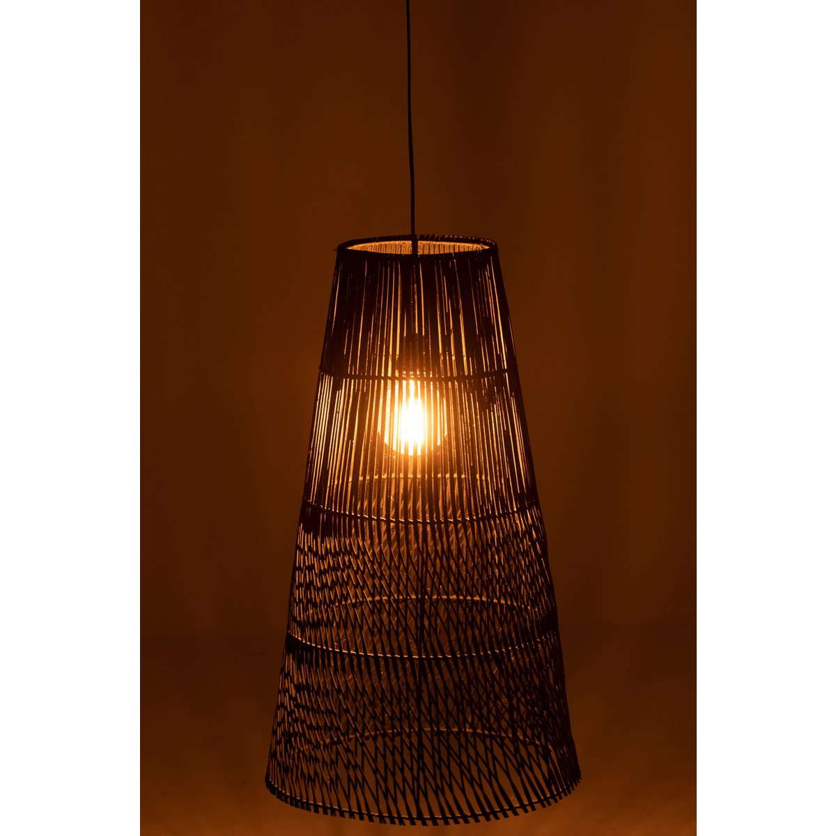 J-Line - Hanglamp 'Alix' (Hout, Bruin)