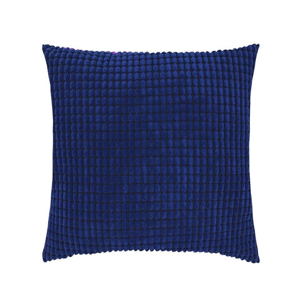 By Javy - Kussenhoes Zachte Bolletjes - Donkerblauw