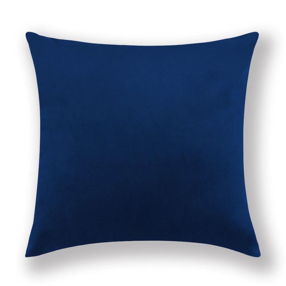By Javy - Kussenhoes Velvet - Donkerblauw