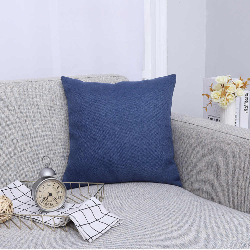 By Javy - Kussenhoes Full Colour - Gemêleerd Donker Blauw