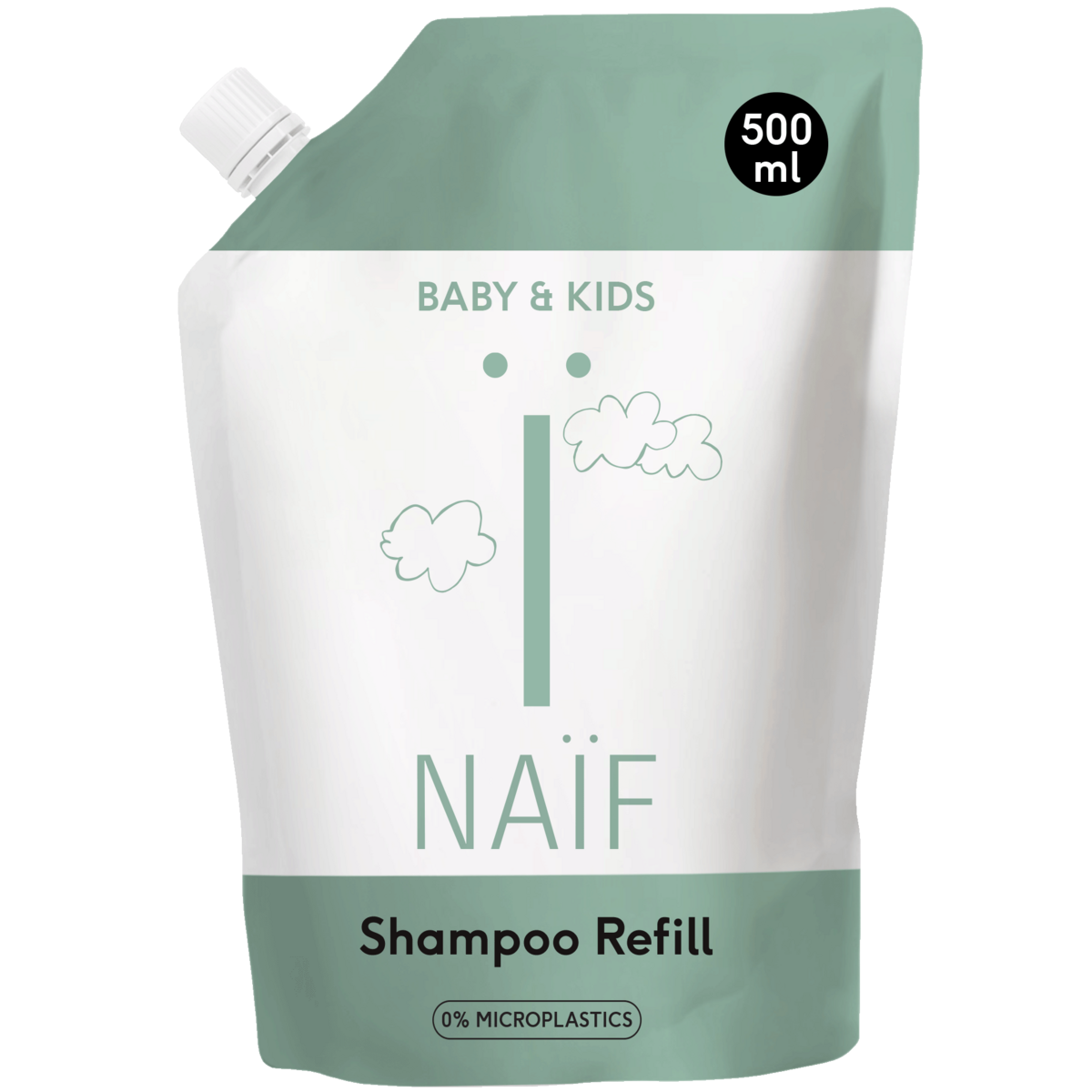 Naïf - Voedende Shampoo voor Baby & Kids Navulverpakking 500ml