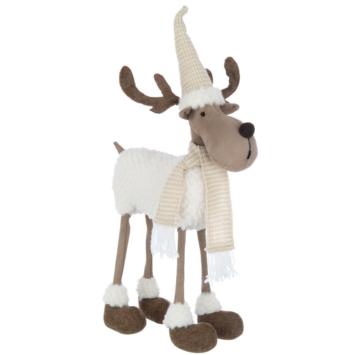 J-Line - Decoratief kerstfiguur 'Frostmere' (Beige/Bruin)