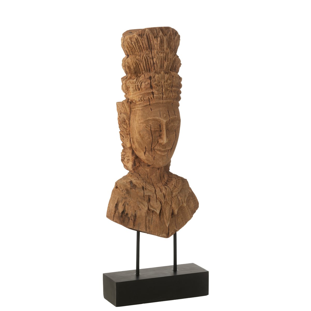 J-Line - Decoratief figuur 'Rebel' (Hout, Naturel)