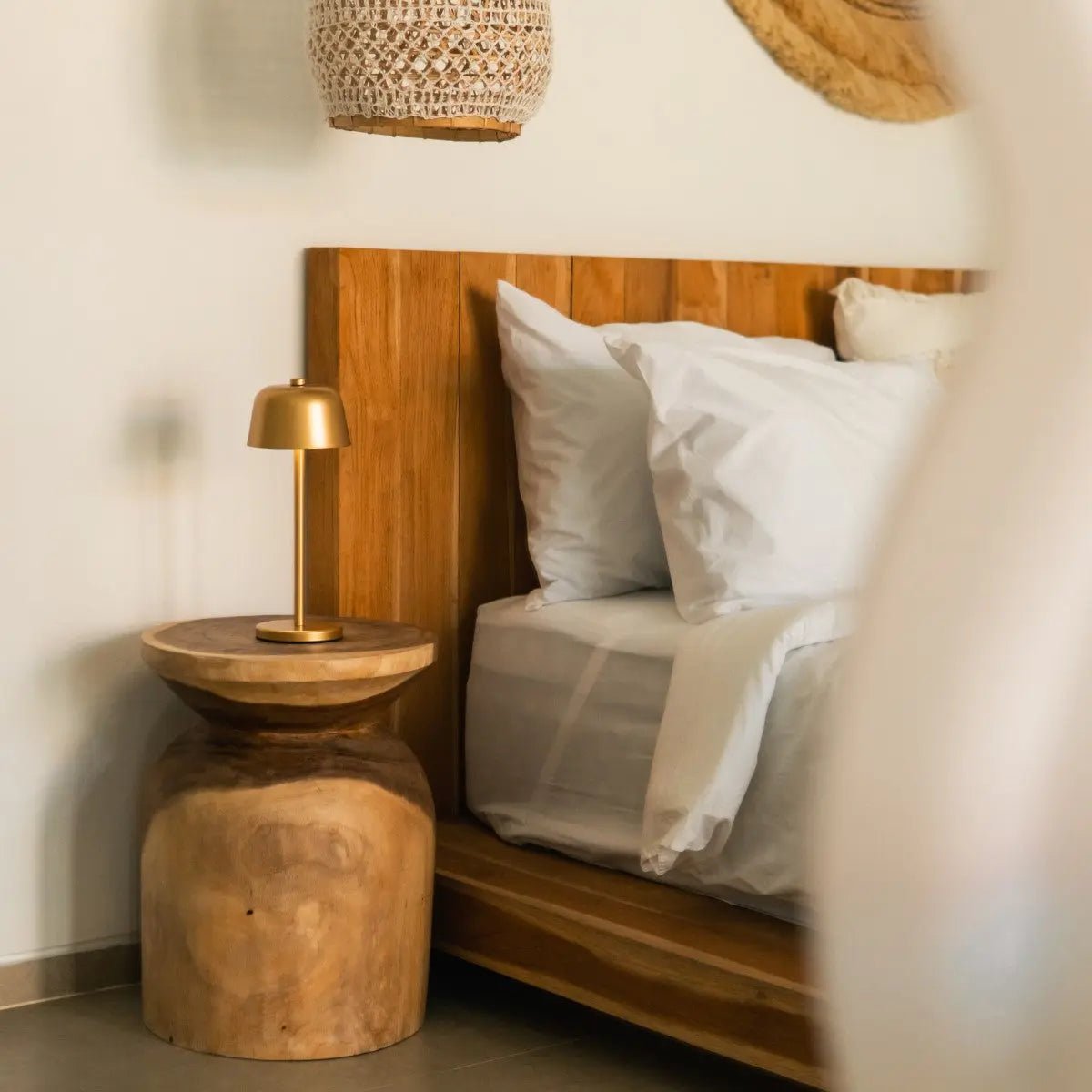 Tavellio-Amsterdam - Anton Goud Oplaadbare Tafellamp | Strakke en draadloze verlichting