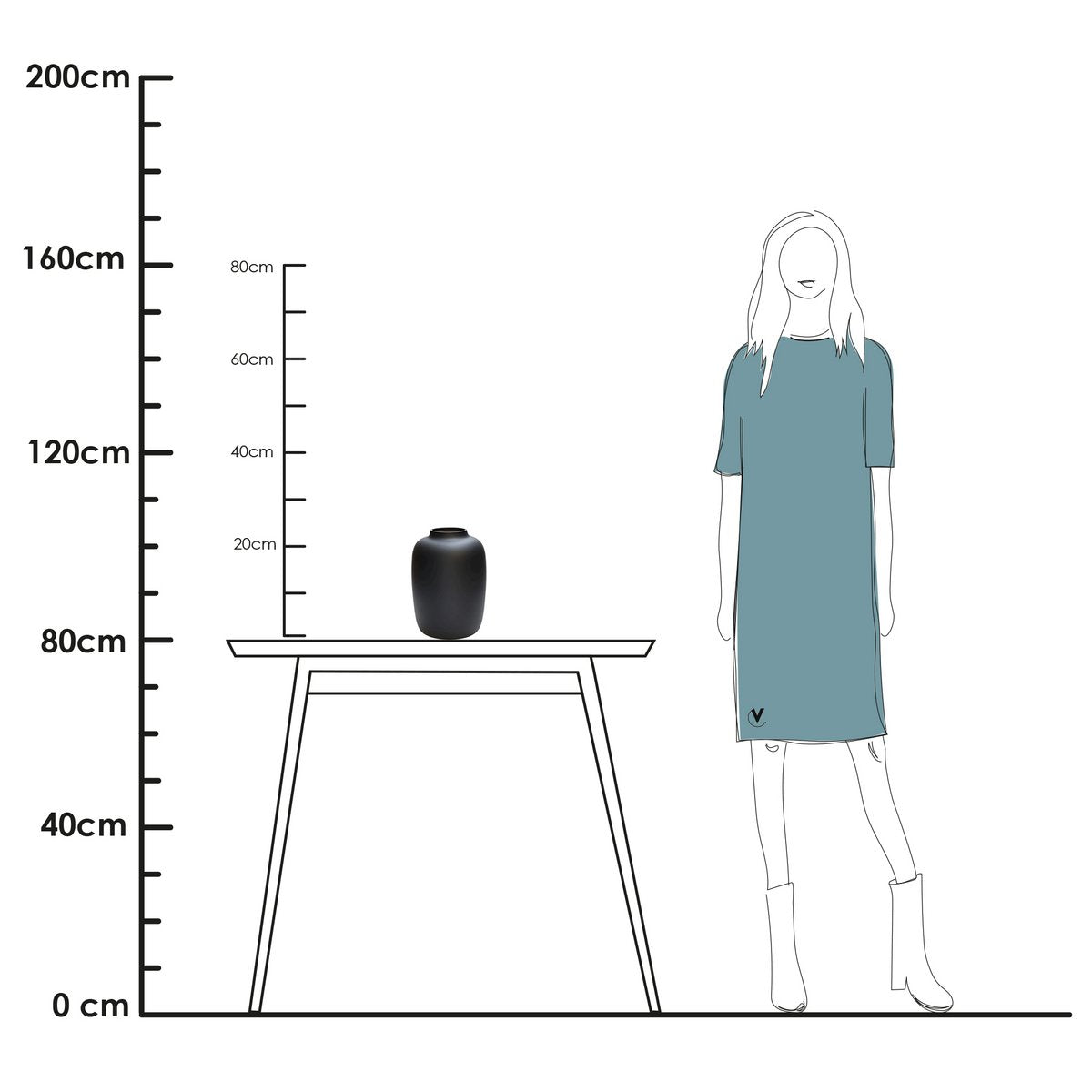 Vase the World - Vaas - Artic black