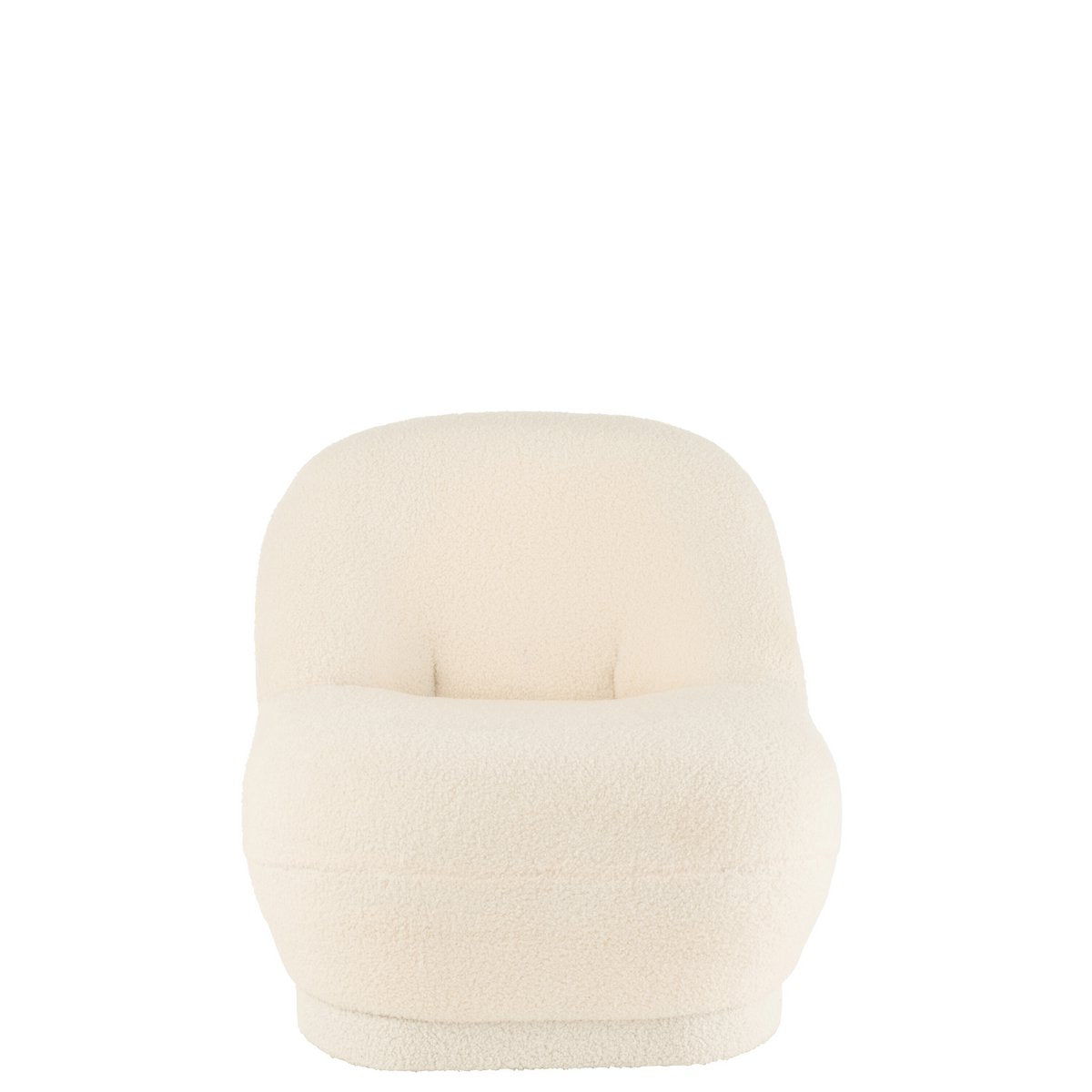 J-Line - Fauteuil Teddy Bouclé Wit