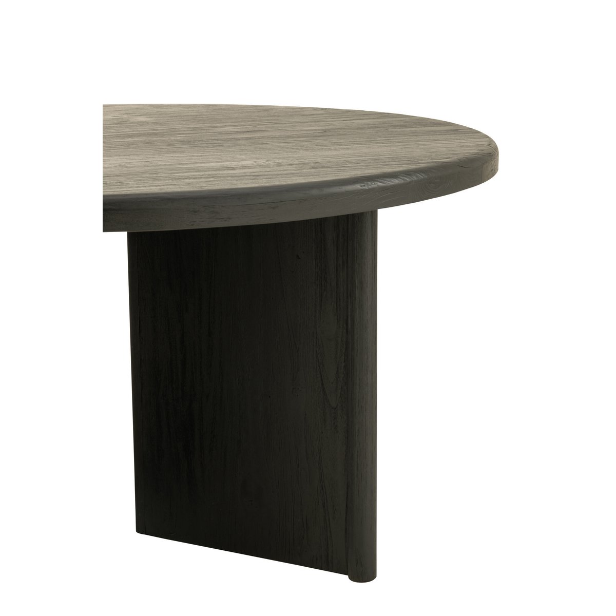 J-Line - Eettafel 'Teak' (Zwart, Hout)