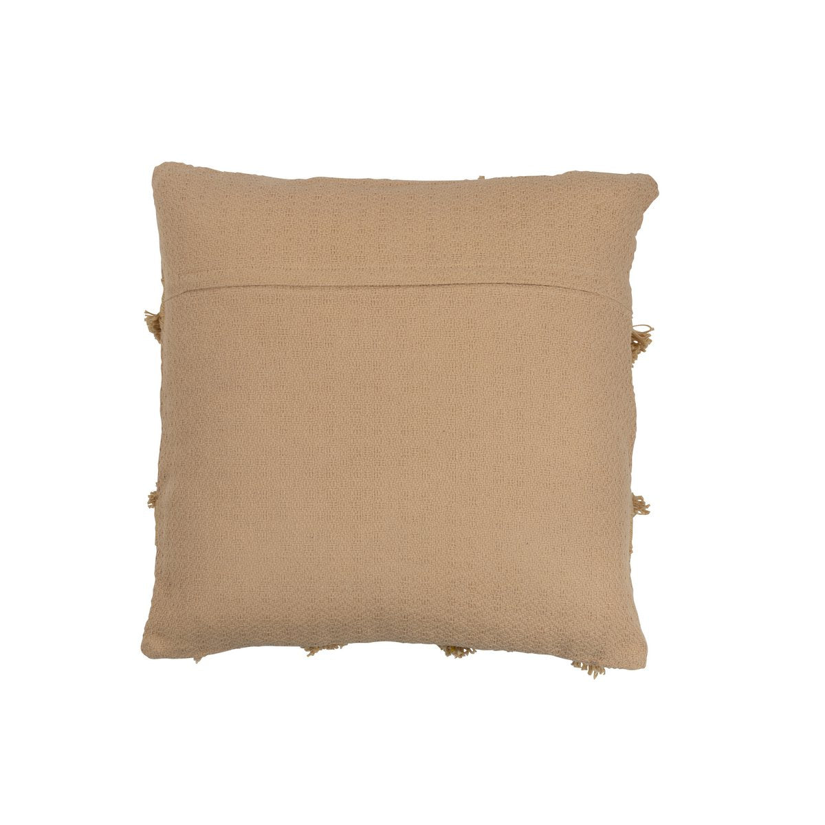 J-Line - Kussen Kruis Vierkant - Polyester - Beige