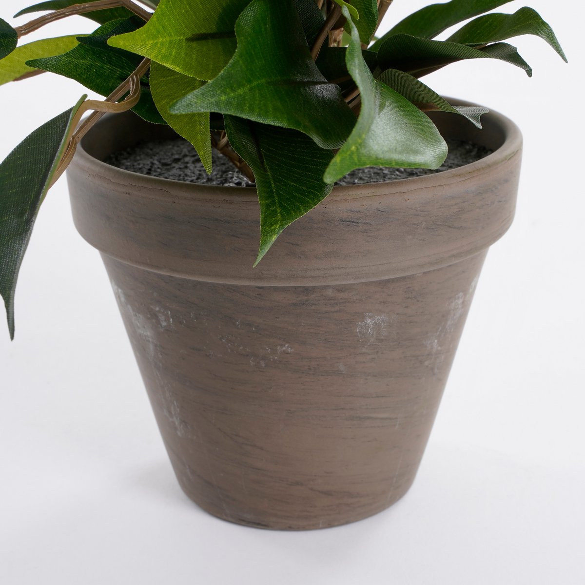 Mica Decorations - Ficus Natasja Kunstplant in Bloempot Stan - H40 x Ø30 cm - Groen