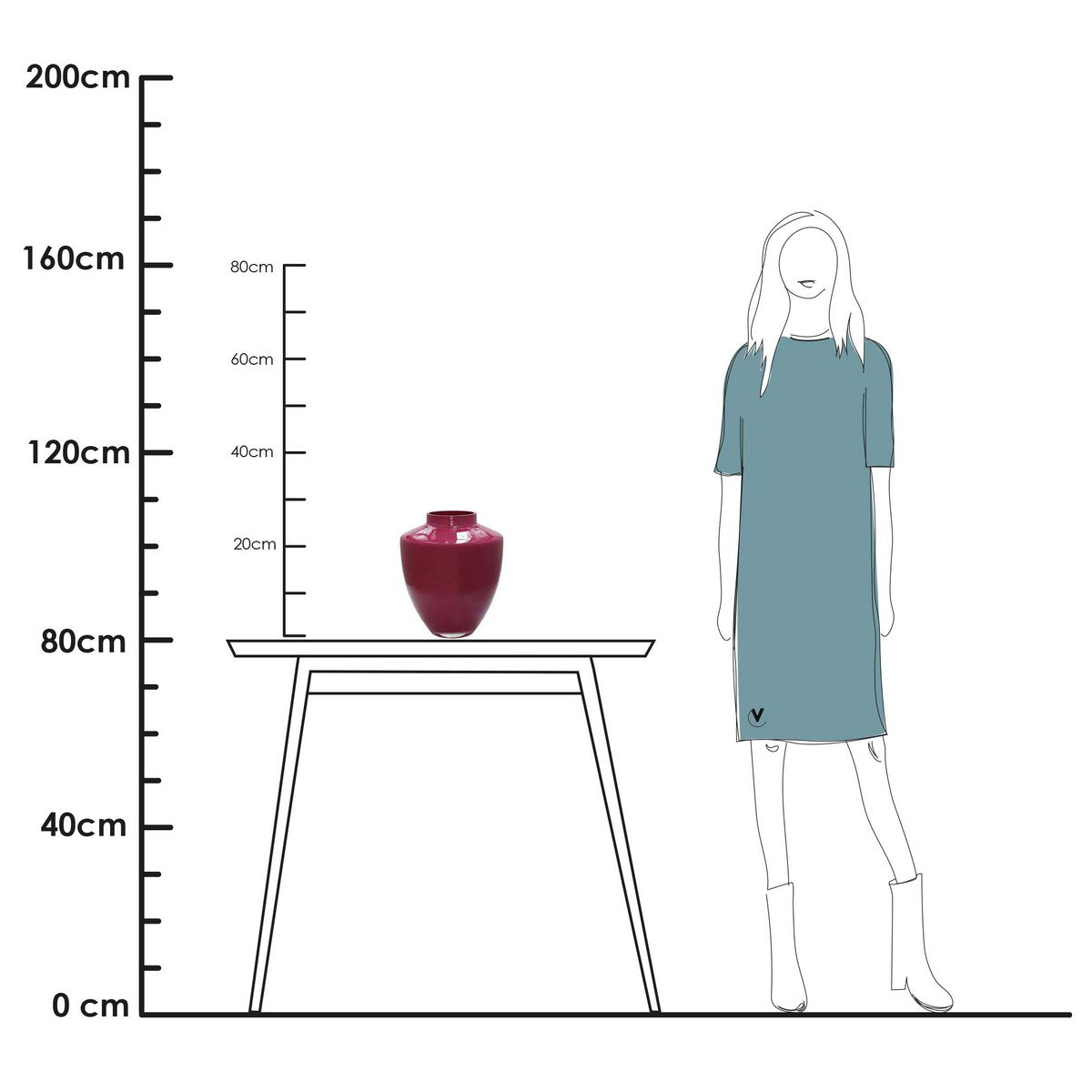 Vase the World - Vaas - Tugela mauve