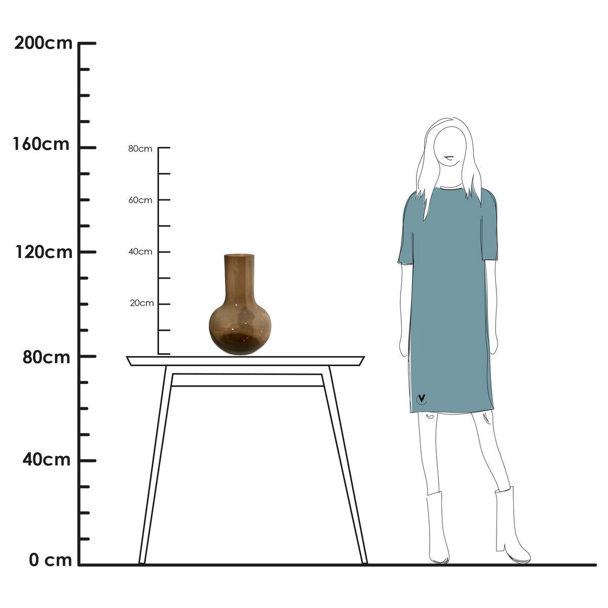 Vase the World - Vaas - Seim taupe