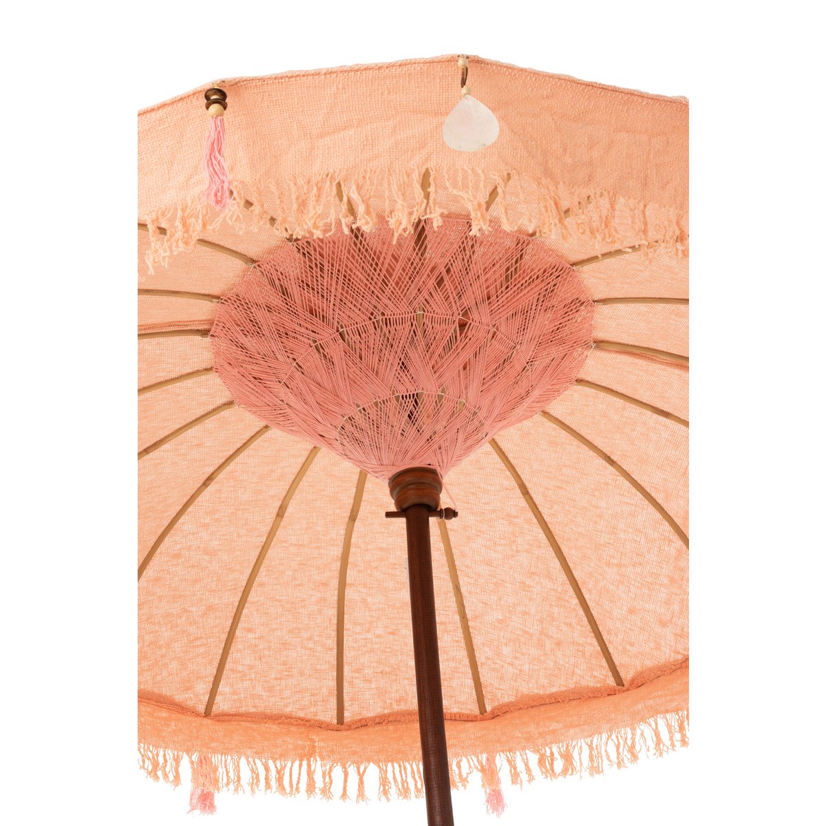 J-Line - Parasol 'Easton' (Hout, Bruin)