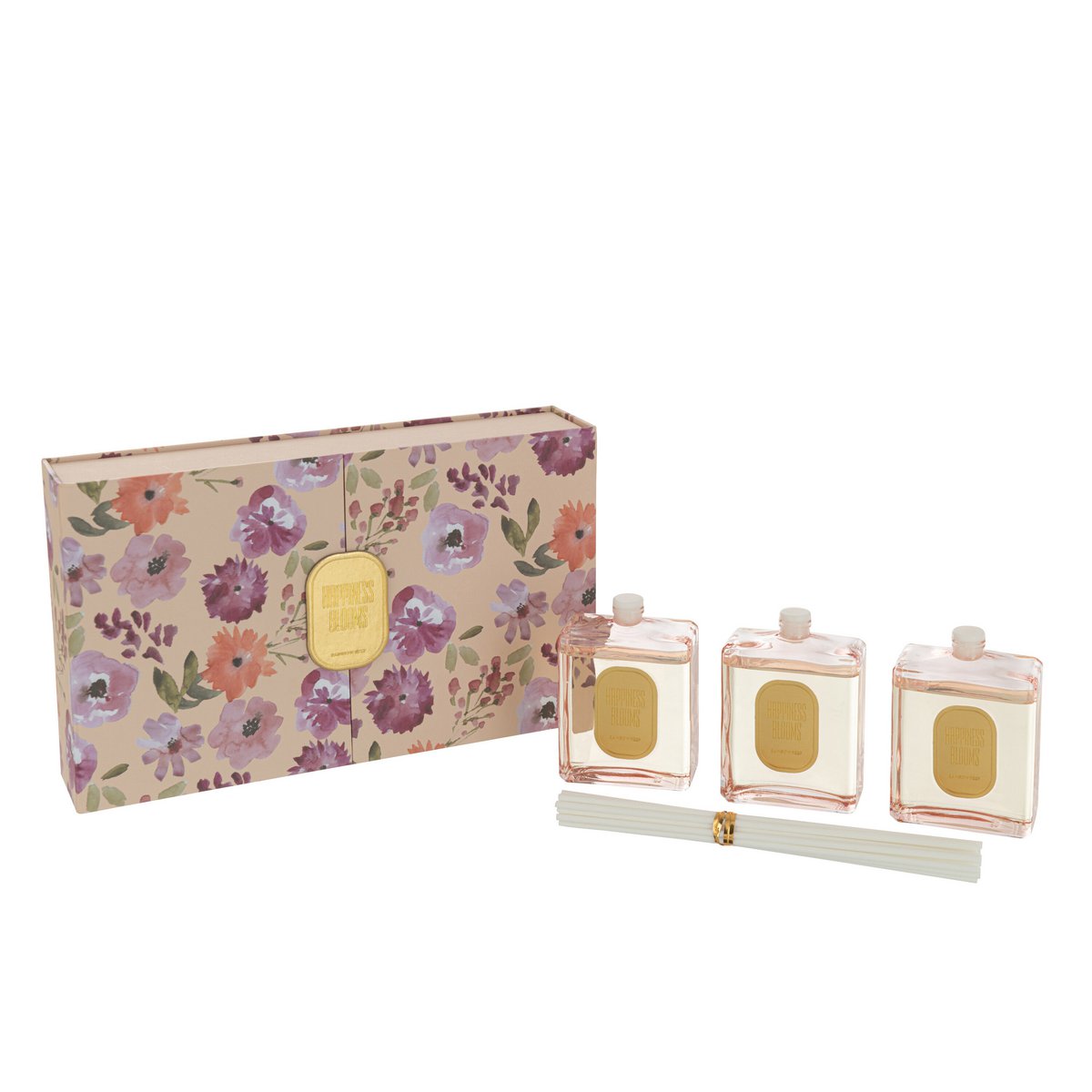 J-Line - Verpakking met geurolie 'Happiness Blooms' (3 stuks, 50ml)