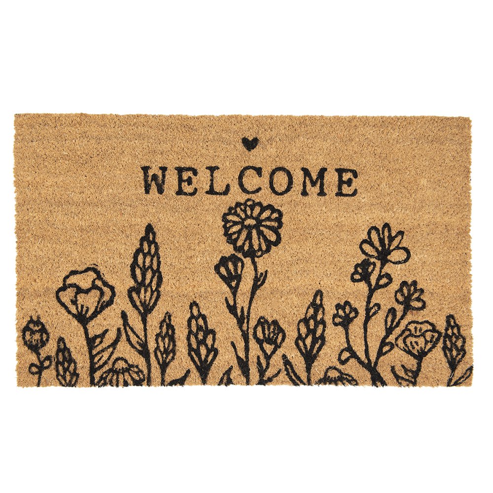 Clayre & Eef - Deurmat 'Welcome' (Binnen, 75x45cm)