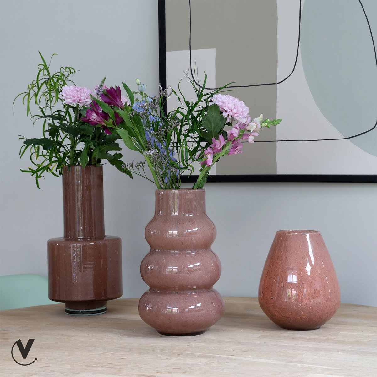 Vase the World - Vaas - Volta shiny brown