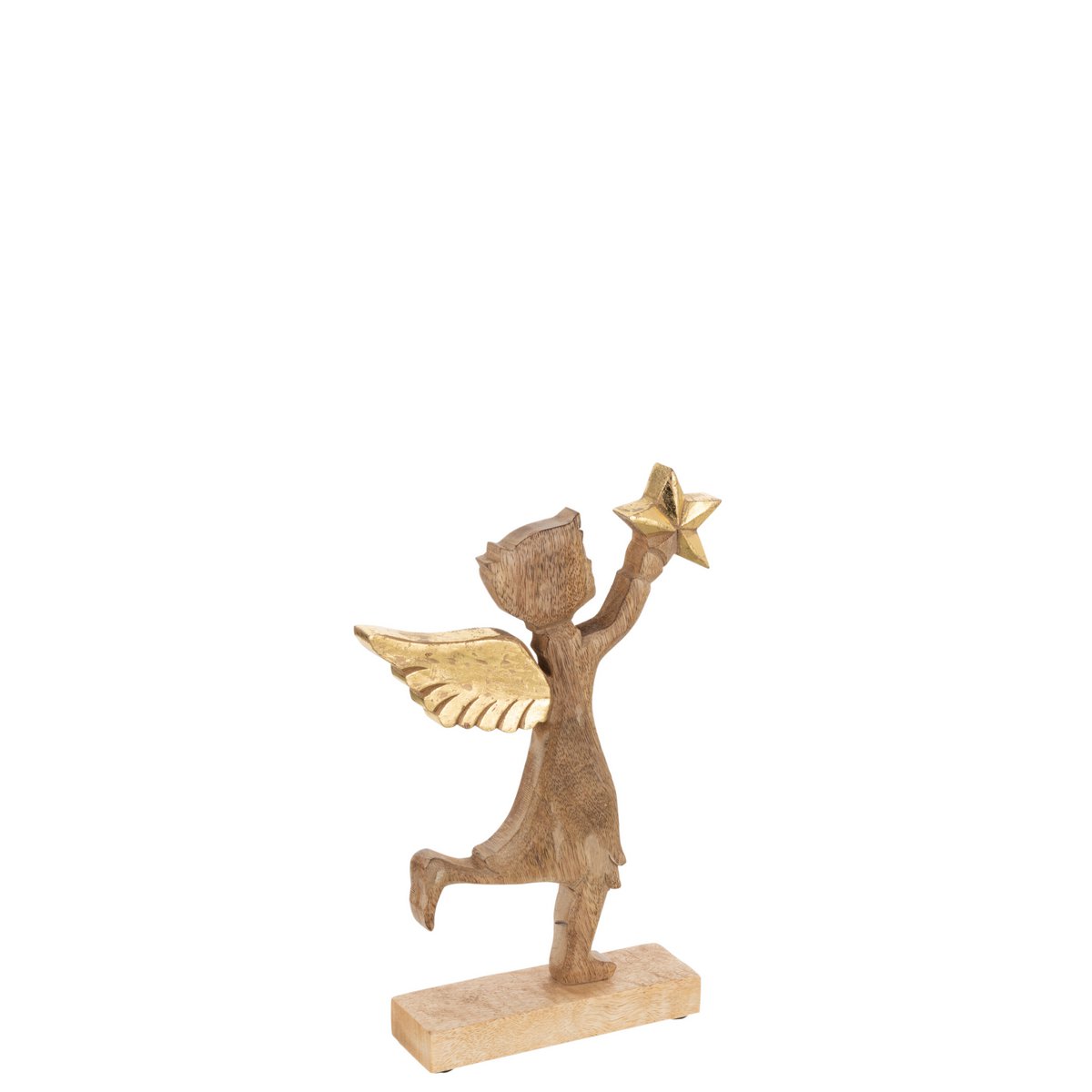 J-Line - Decoratief kerstfiguur 'Skarvik' (Maat L, Goud)