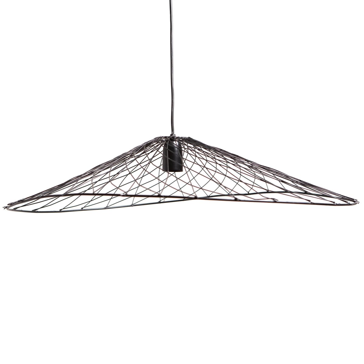 1304 Design - Hanglamp OLIVER mat zwart 70x60x15cm