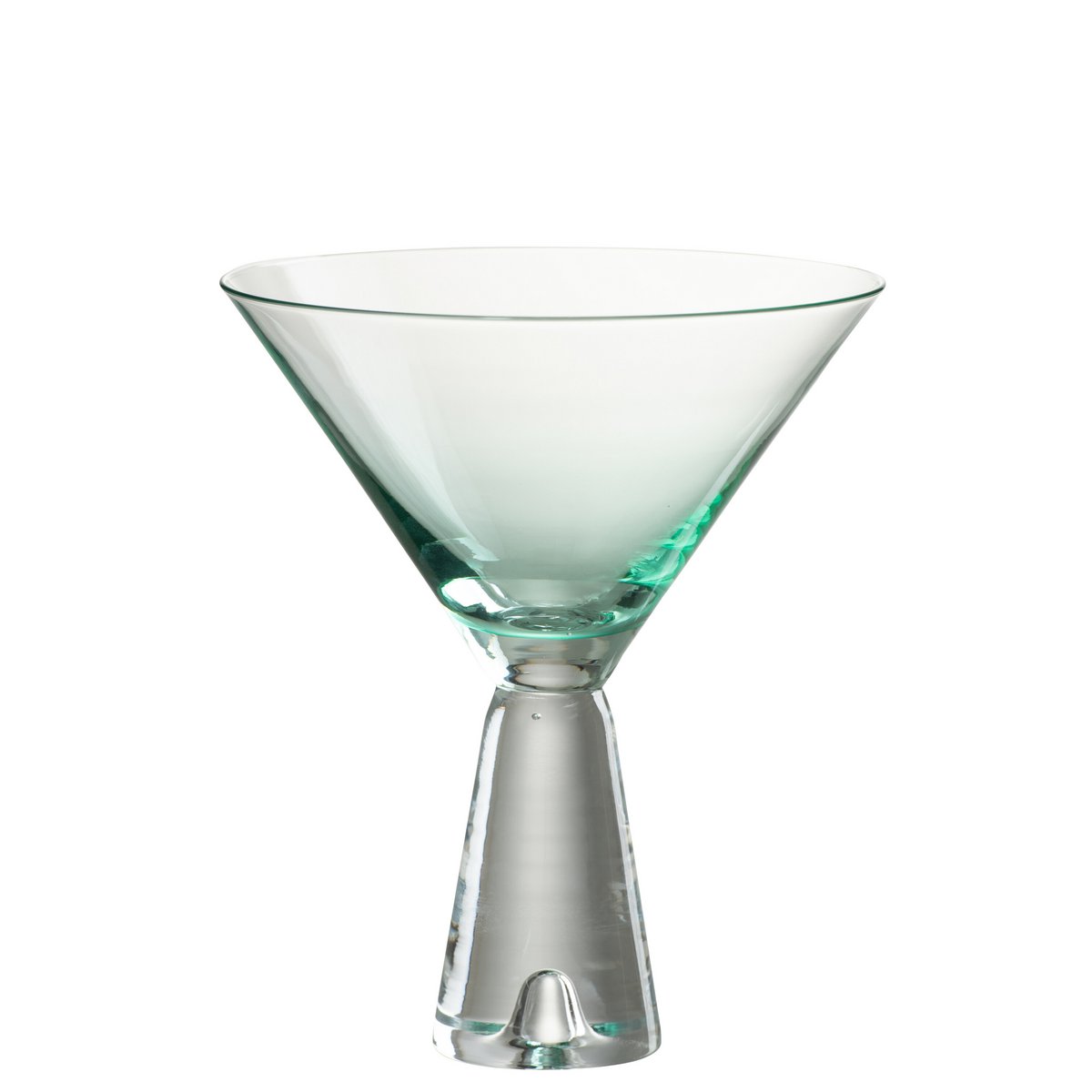 J-Line - Lewis Cocktailglas - Glas - Transparant/ Azuur