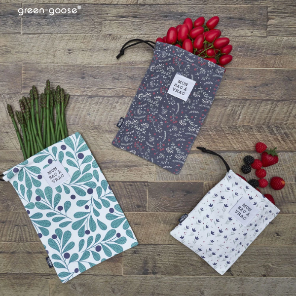 green-goose - Cook Concept Katoenen Broodzakken | Set van 3