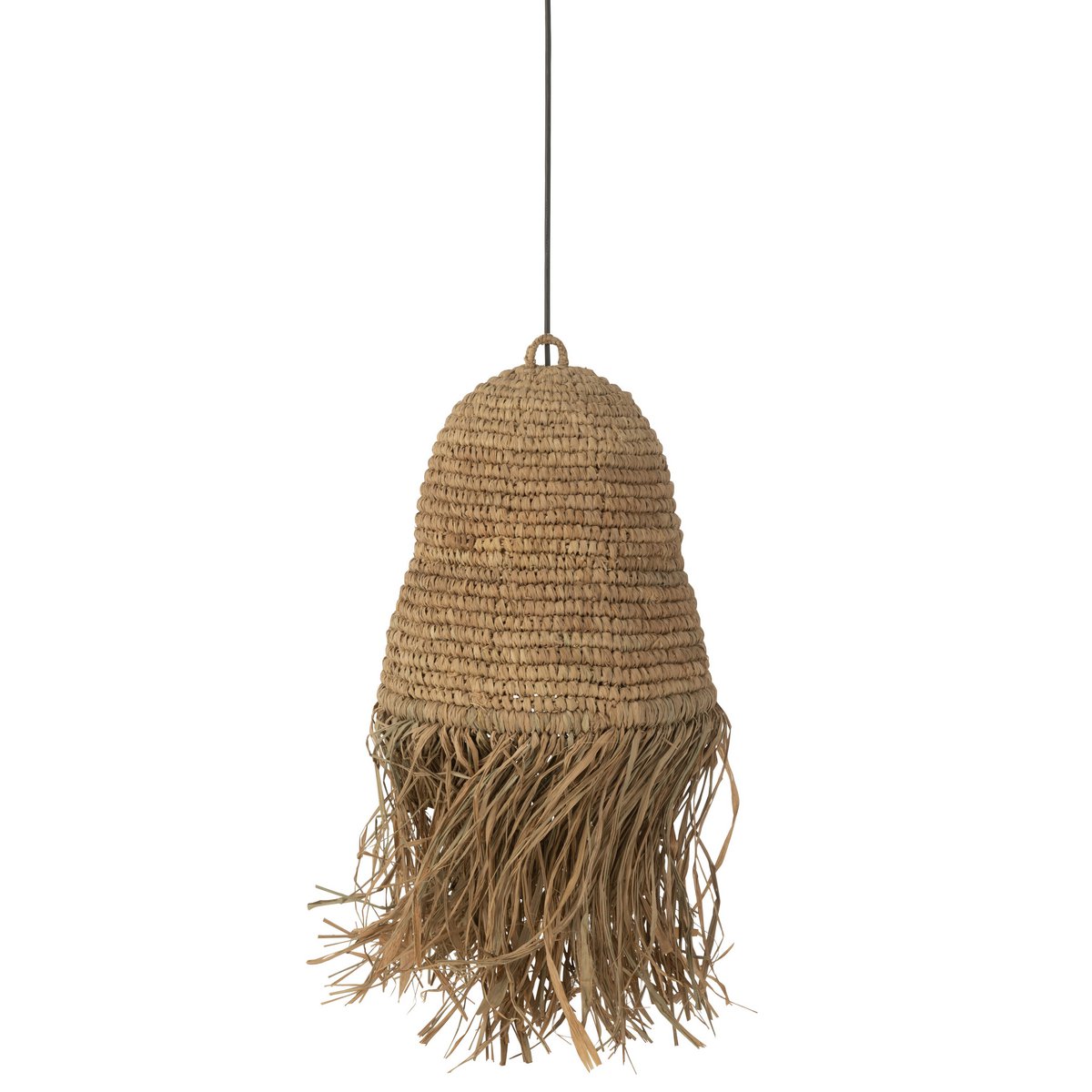 J-Line - Lampenkap Franjes - Raffia - Naturel