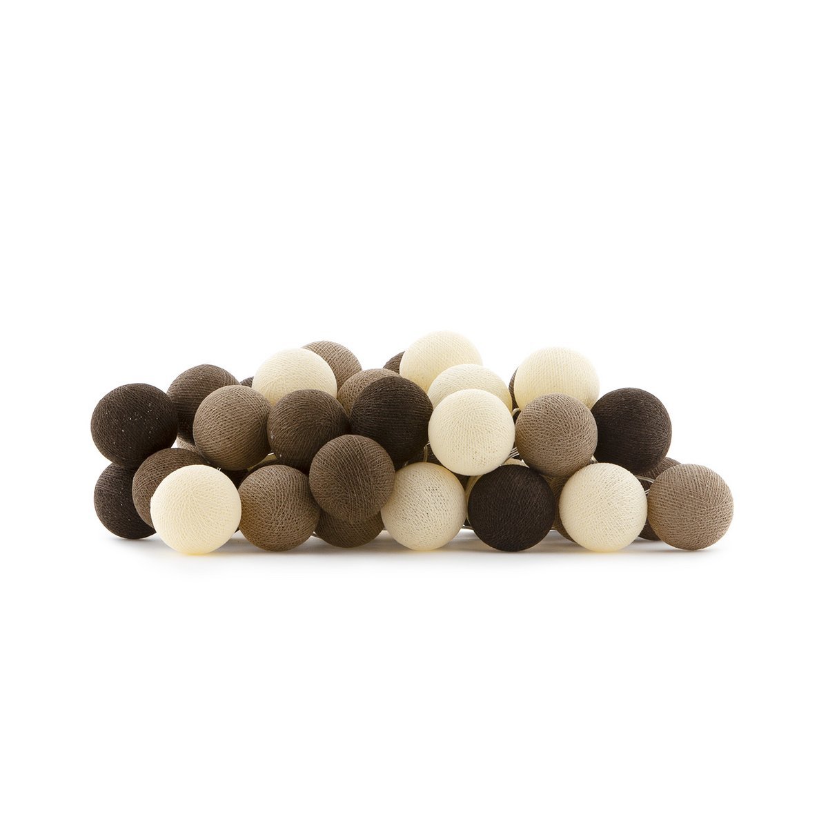 Cotton Ball Lights - Indoor regular Lichtslinger - Brown - 50 cotton balls