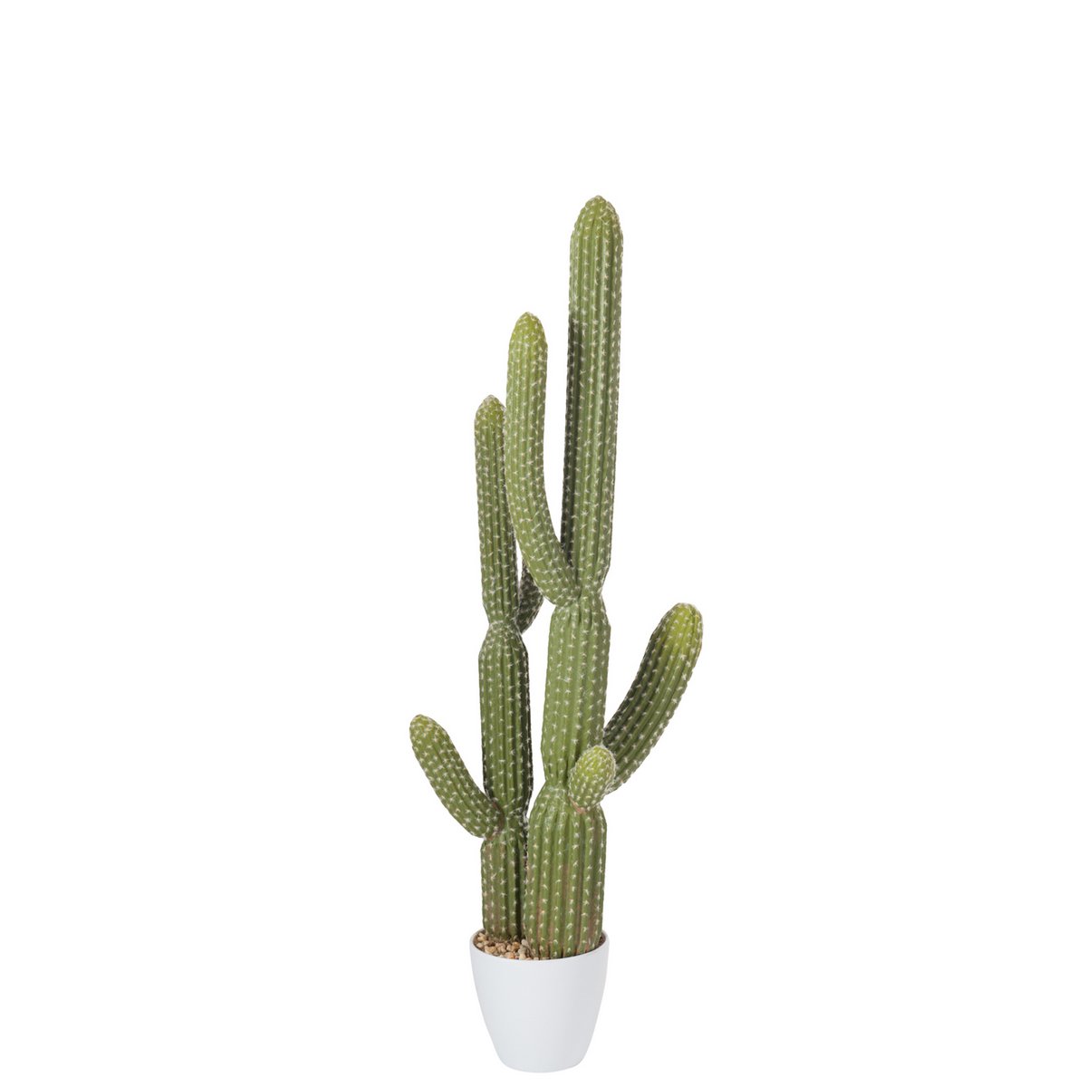 J-Line - Cactus+Pot Kunststof Groen/Melamine Wit Large