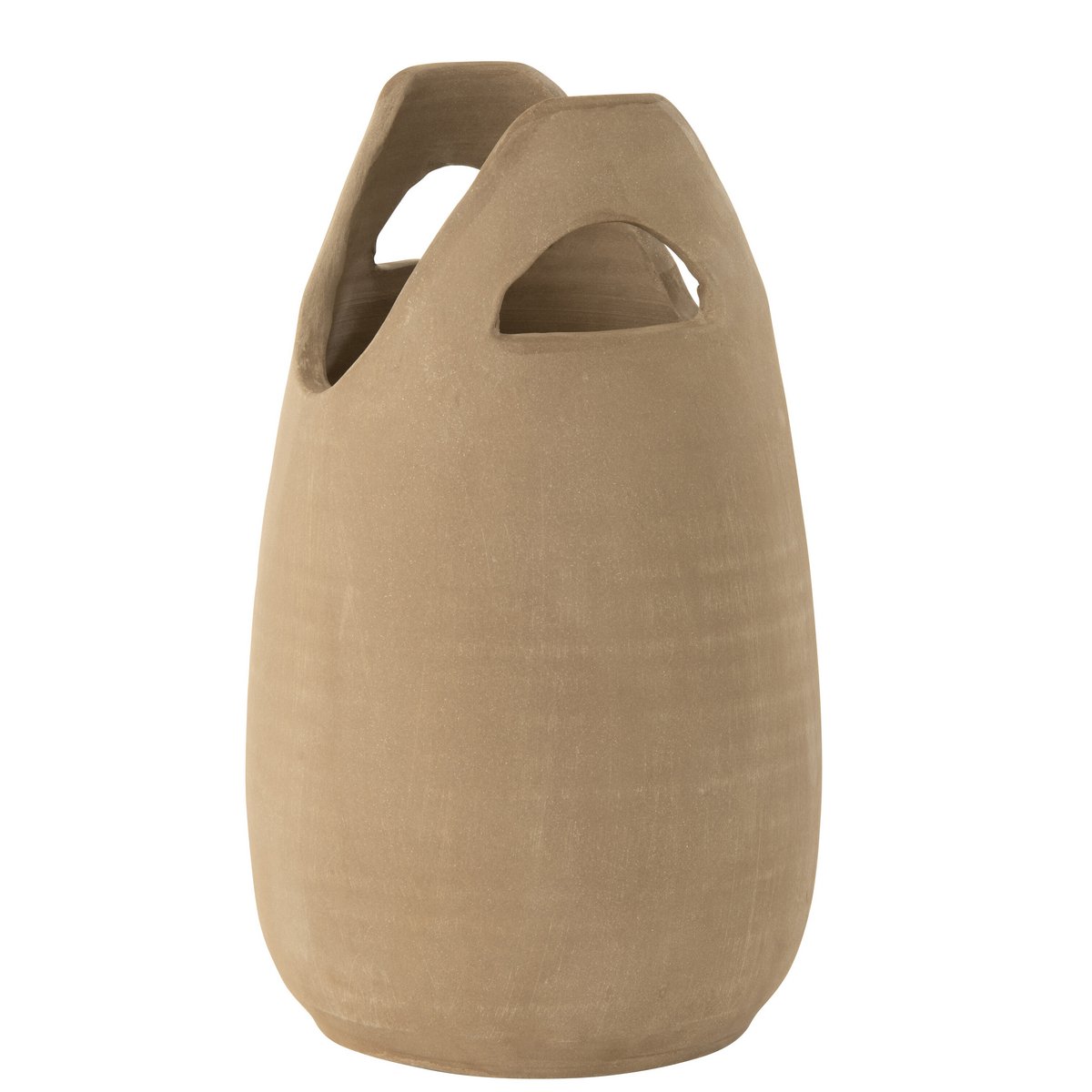 J-Line - Vaas Handvat - Keramiek - Beige - Large