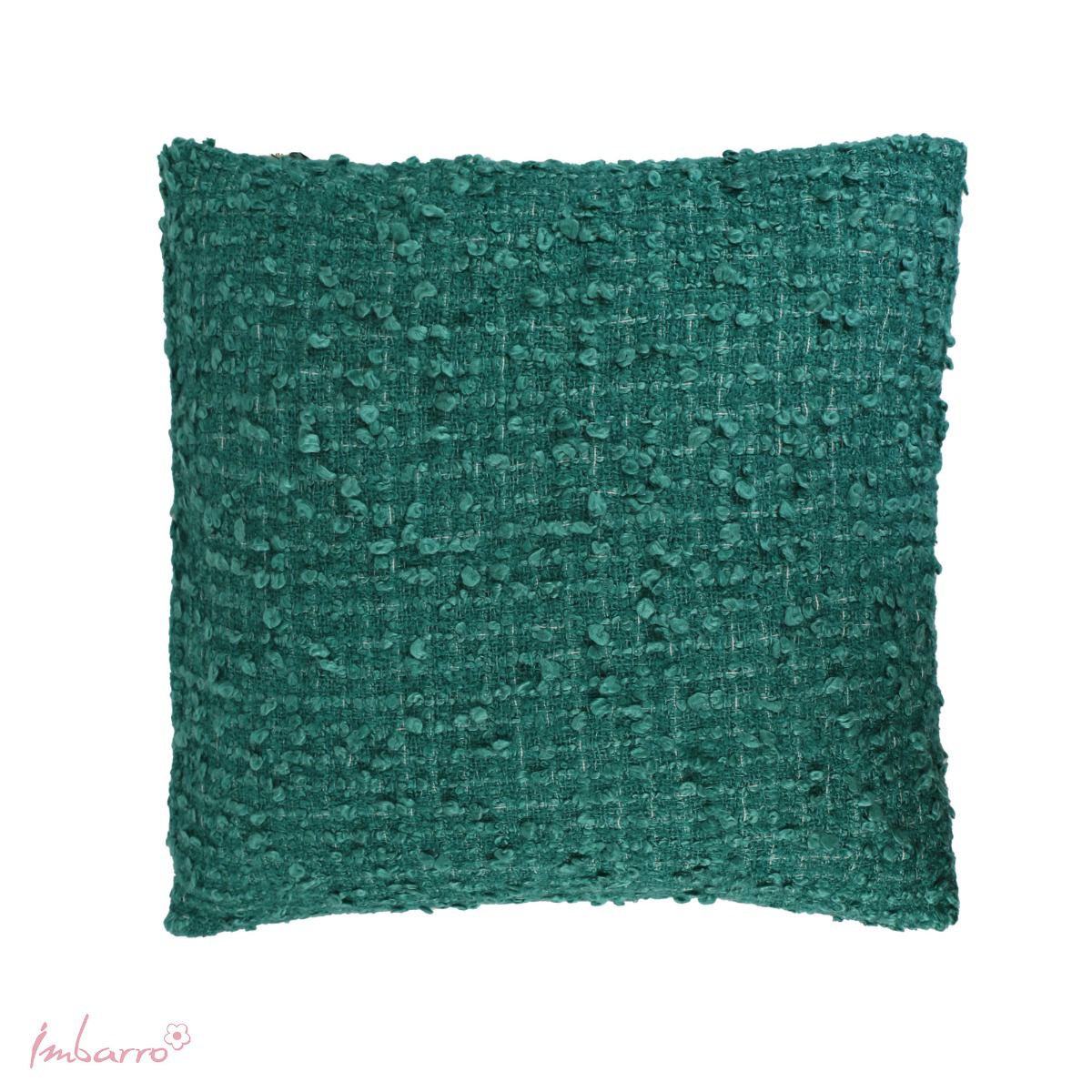 Imbarro - Sierkussen 'Espen' (50cm x 50cm, Teal)