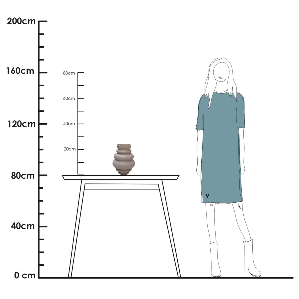 Vase the World - Vaas - Maputo matte ivory