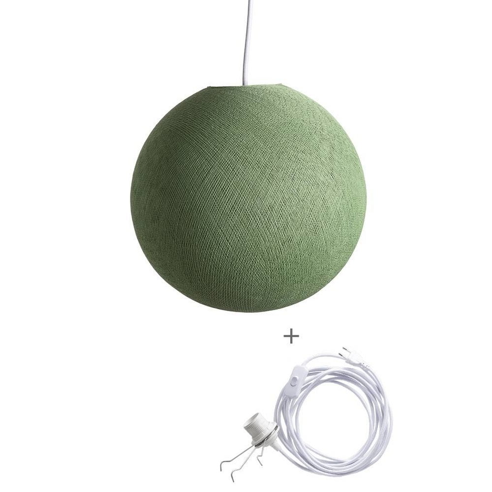 Cotton Ball Lights - Wandering Lamp - Sage Green - 31 cm (M)