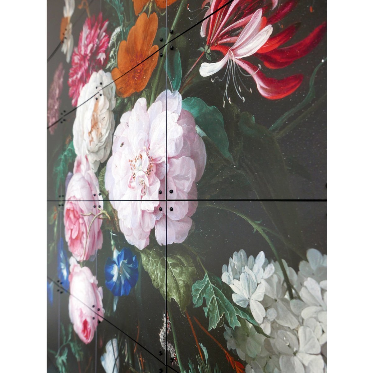 IXXI - Stilleven met bloemen Wanddecoratie - Poster - Wanddecoratie - S-80x120 - pink, white, red