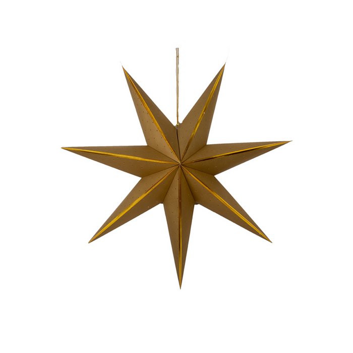 Mrs. Bloom - Decoratie Ster XXL goud/goud