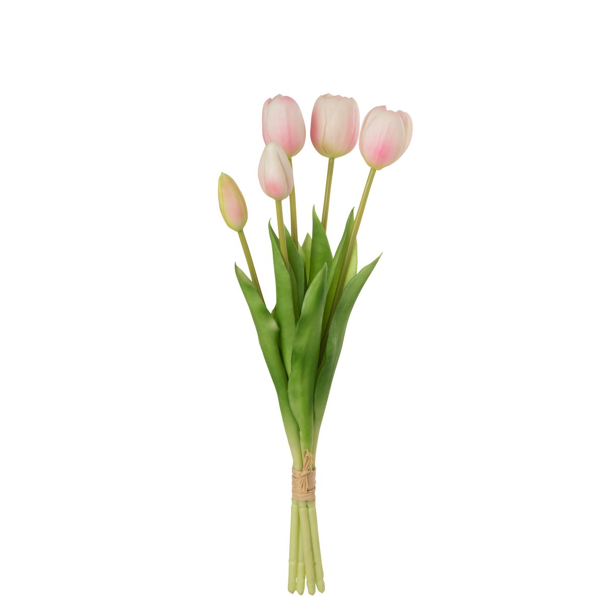 J-Line - Boeket Tulpen 5Stuks Pu Licht Roze Medium